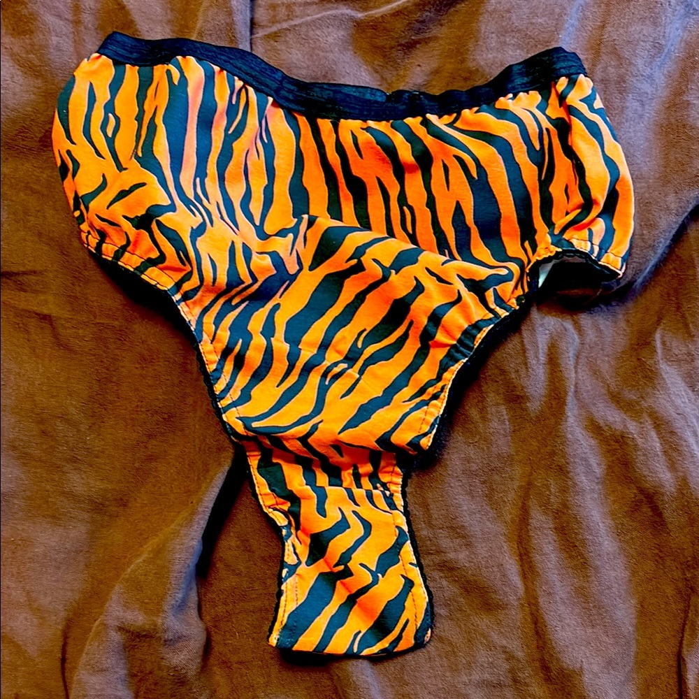 NWOT Solstice intimates Wild Tiger high waist thong size XL